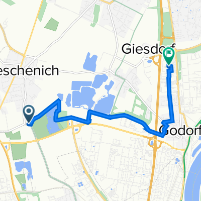 Engeldorfer Straße 107, Köln nach Godorfer Hauptstraße 171, Köln