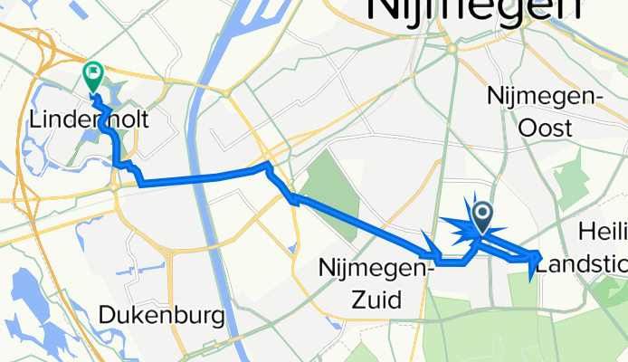 Erasmusplein 1, Nijmegen to Heeskesacker 1418, Nijmegen