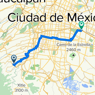 De La Malinche, Ciudad de México a Calzada Ignacio Zaragoza 945B, Ciudad de México