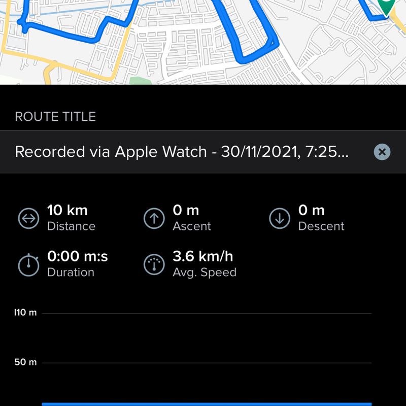 Recorded via Apple Watch - 30/11/2021, 7:25 PM