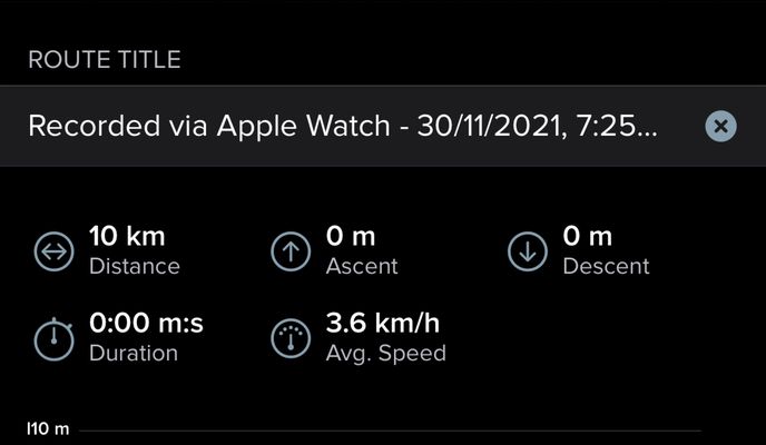 Photo 2 de l’itinéraire Bikemap « Recorded via Apple Watch - 30/11/2021, 7:25 PM »
