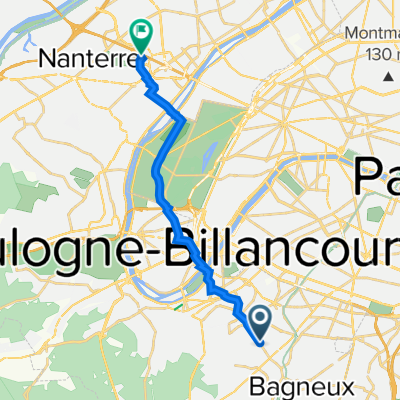De 84 Boulevard de Vanves, Châtillon à 32–50 Place de l'Ellipse, Nanterre