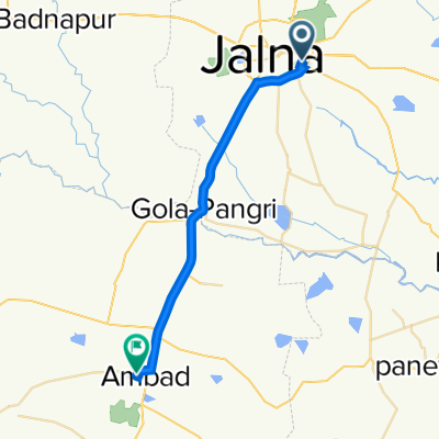 RWQ6+5XF, Jalna to JQ8Q+C6J, Ambad