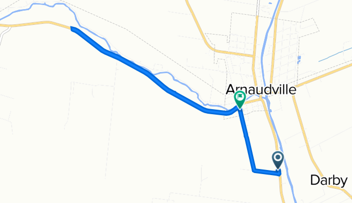 1154 Neblet St, Arnaudville to 1004 Grain Elevator Rd, Arnaudville