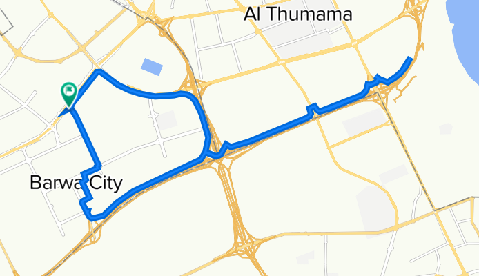شارع المنطقة الصناعية 33, الدوحة to شارع المنطقة الصناعية 33, الدوحة