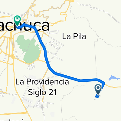 Ruta a Calle Jaime Nunó 302, Pachuca de Soto