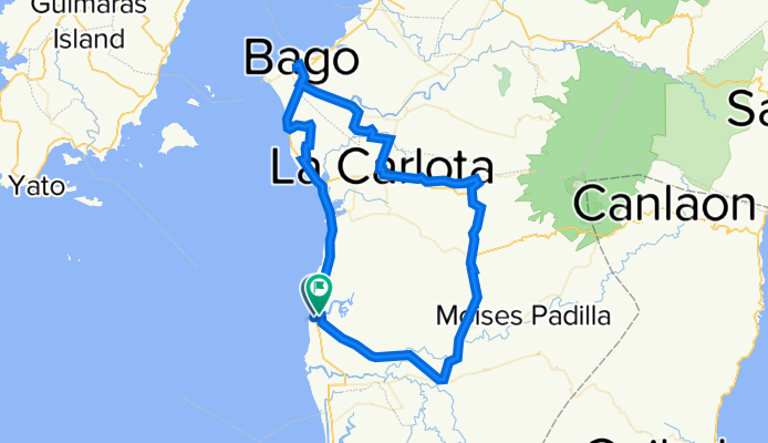 Negros Occidental to Nanunga Barangay Road 2, Hinigaran
