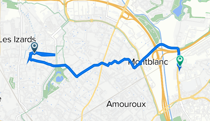 43 Rue Maurice Mélat, Toulouse à 1 Rue Théron de Montauge, Toulouse