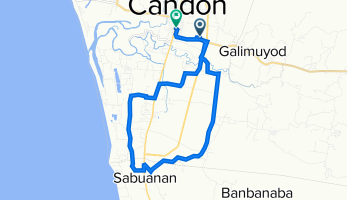 Candon - Galimuyod - Salcedo - Del Pilar Road 095 to San Juan Street 2710, Candon