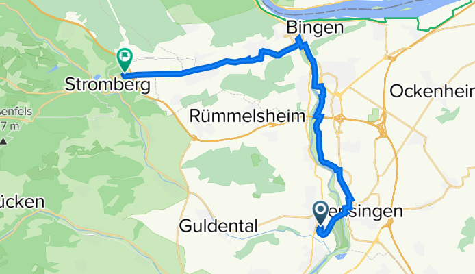 Lessingstraße 13, Langenlonsheim nach Am Lindchen 2, Stromberg