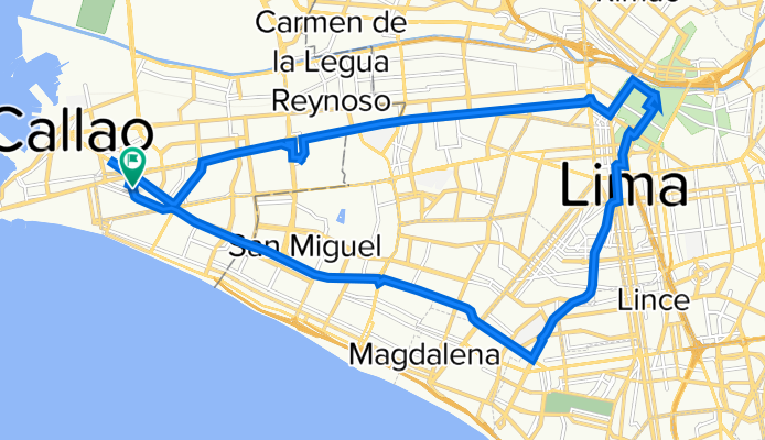 de Bellavista a el Centro de Lima