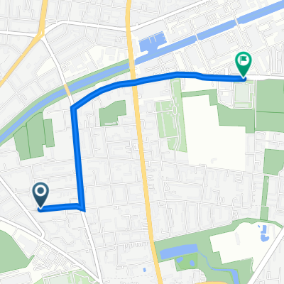 Kaiserstraße 9,Berlin nach Ullsteinstraße 71–81, Berlin