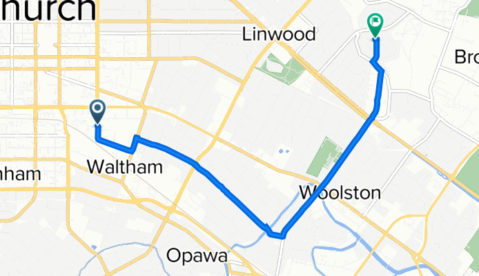 2 Iversen Terrace, Waltham to 25 Korora Street, Bromley