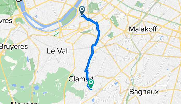 5 Rue du Bateau Lavoir, Issy-les-Moulineaux à 26 Rue de la Division Leclerc, Clamart