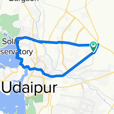 Route to Udaipur
