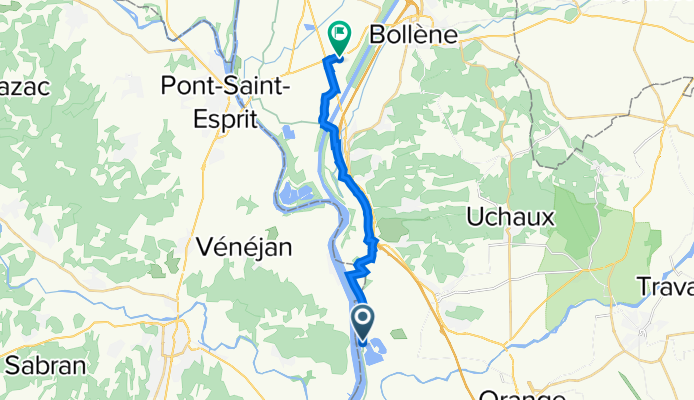 De Route sans nom à Avenue Henri Pelegrin 411, Bollène