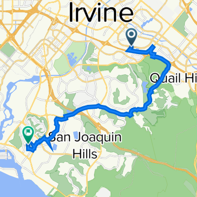 Woodbridge thru Shady Canyon to Mouldoons
