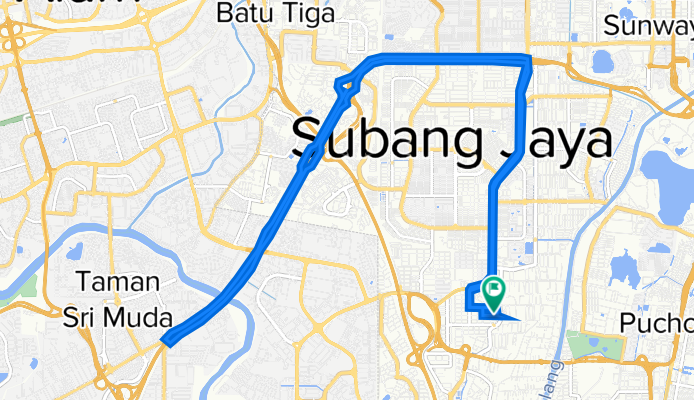 Jalan USJ 20/6h 6, Subang Jaya to Jalan USJ 20/6g 25, Subang Jaya