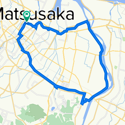 104-8, Ishizucho, Matsusaka to 108-6, Ishizucho, Matsusaka