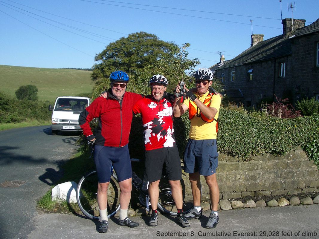 Day 8, 37 hilly miles from Lancaster to Tockholes