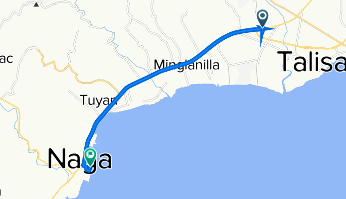 7R5G+PG9, Talisay to 6Q46+W6W, City of Naga