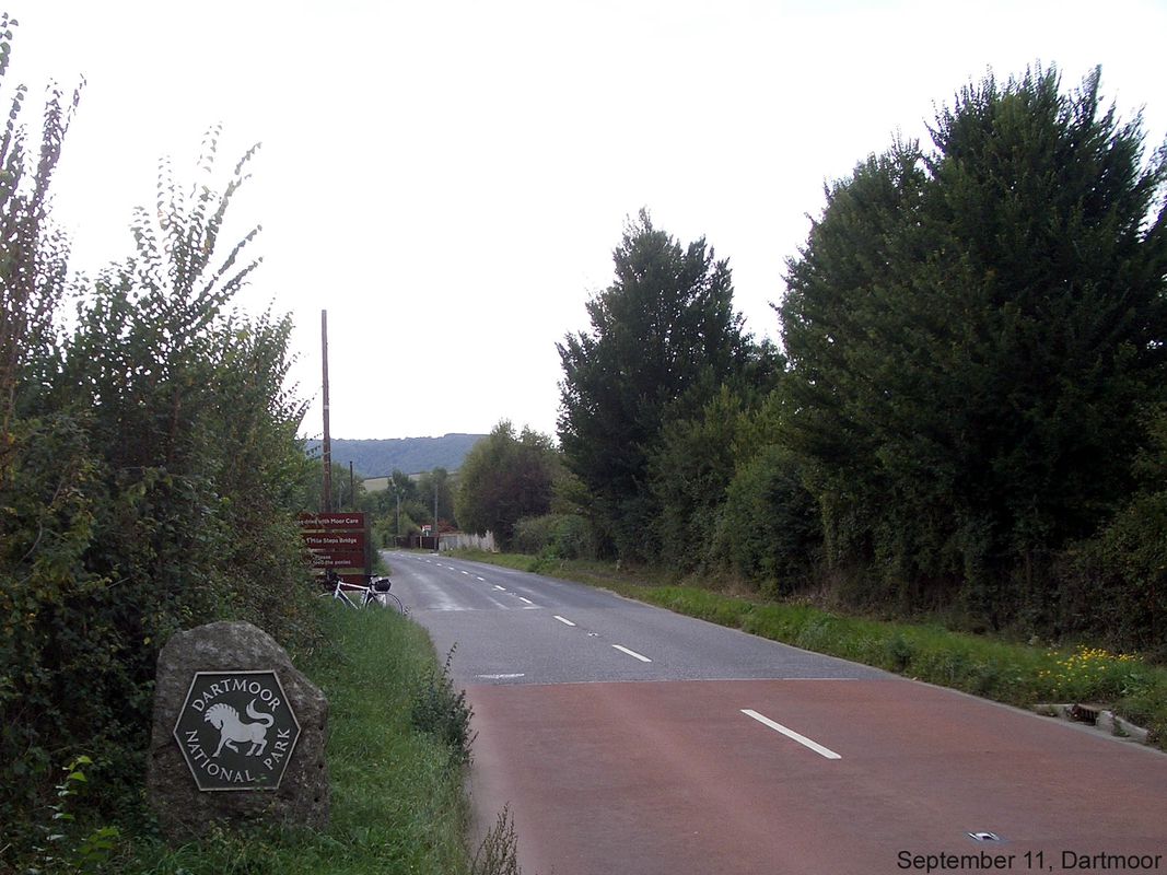 Day 11, 65 miles from Huntspill to Moretonhamstead