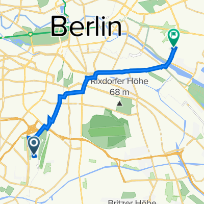 Route nach Revaler Straße 2, Berlin