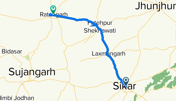 sikar to Ratangarh