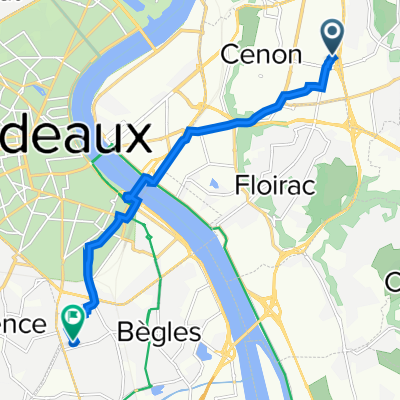 5 Rue Condorcet, Cenon à 11 Rue François Boucherie, Bègles