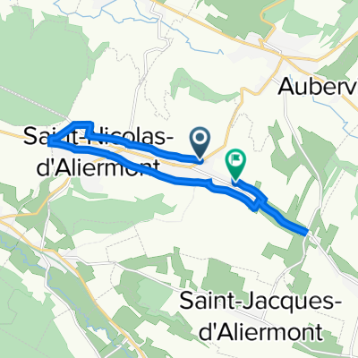 1501 Rue de Croixmare, Saint-Nicolas-d'Aliermont à 112 Rue Charles-Antoine Croutte, Saint-Nicolas-d'Aliermont