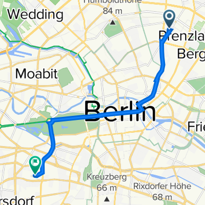 Pappelallee 68, Berlin nach Viktoria-Luise-Platz 4, Berlin