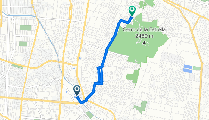 De Avenida Canal Nacional 2661, Ciudad de México a Loma Alegre 4, Ciudad de México