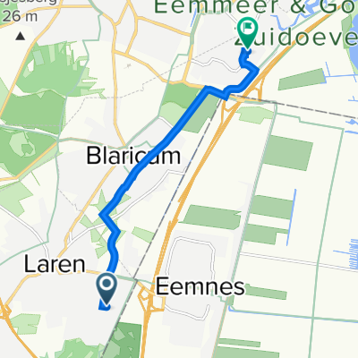 Weversweg 8, Laren naar Stern 5, Blaricum