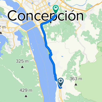 De Avenida Colon 4, Chiguayante a Hospital Traumatológico - Roosevelt, Concepción