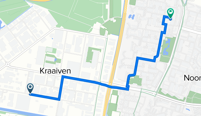 Ledeboerstraat 47, Tilburg to Rossinistraat 122, Tilburg