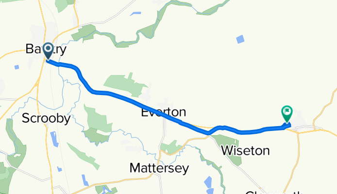 Gainsborough Road, Bawtry, Doncaster to 19 Baker Ave, Doncaster