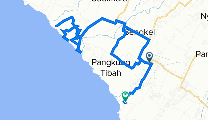 C33V+HMH, Kediri to Jalan Pantai Kedungu, Kecamatan Kediri