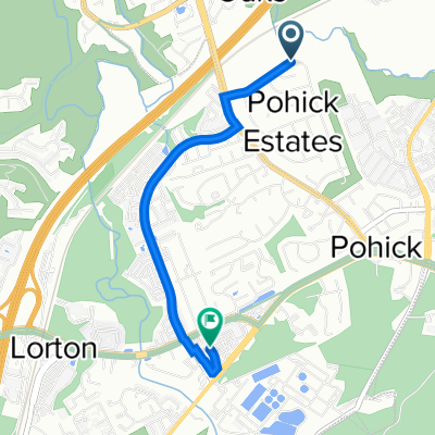 8707 Lagrange St, Lorton to 7760 Gunston Plaza, Lorton