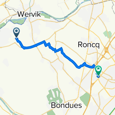 620–824 Chemin de la Blanche Bannière, Comines à 15 Rue Édouard Branly, Tourcoing