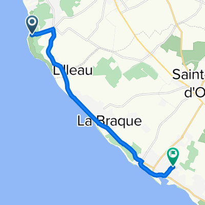 646–830 Allée de la Chardonnière, Saint-Georges-d'Oléron à 42 Rue du Colombier, Saint-Pierre-d'Oléron