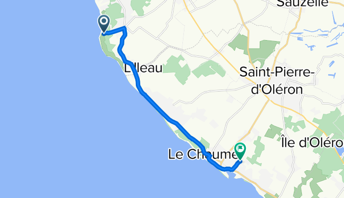 646–830 Allée de la Chardonnière, Saint-Georges-d'Oléron à 42 Rue du Colombier, Saint-Pierre-d'Oléron