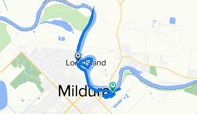 Hugh King Drive, Mildura to 95 Marina Walk, Mildura