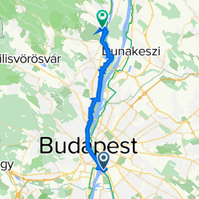 Hajóállomás utca 1, Budapest to Acél utca 3, Szentendre