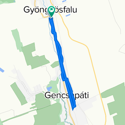 8721 124, Gyöngyösfalu to Petőfi Sándor utca 122, Gyöngyösfalu