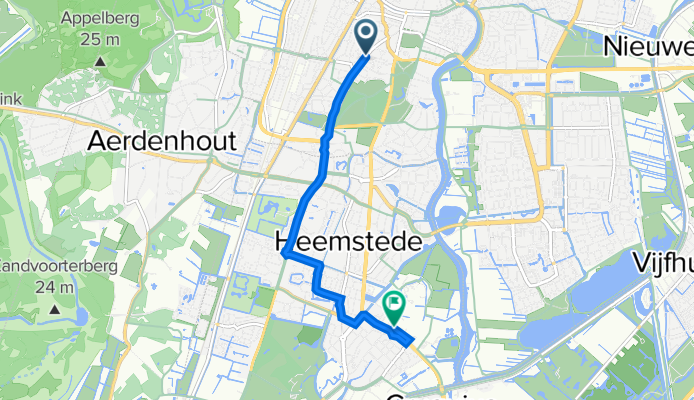 Wagenweg 25A, Haarlem naar Cruquiusweg 29, Heemstede