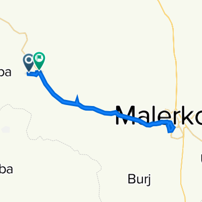 Route to Maler Kotla Road, Malerkotla