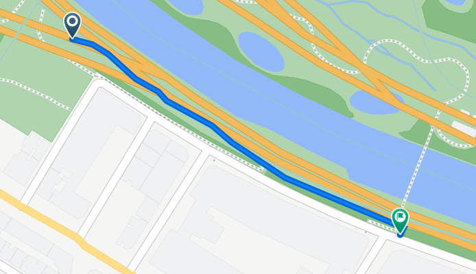 Ruta desde M-30, Madrid