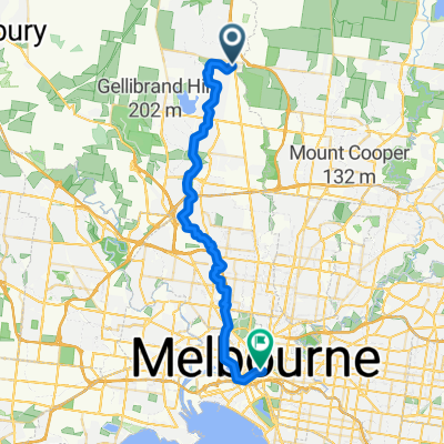 Craigieburn to Federation Square (via Broadmeadows)