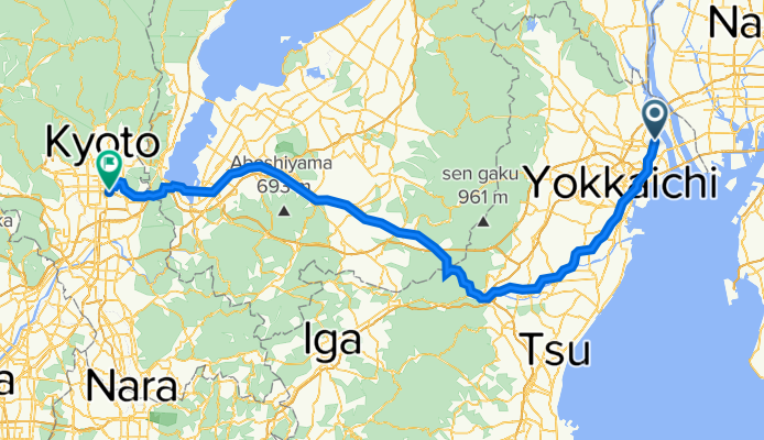 1-chōme, Kuwana to 8-chōme, Kyoto