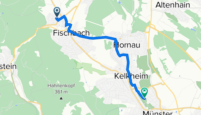 Behringstraße 8, Kelkheim (Taunus) to Danziger Straße 11, Kelkheim (Taunus)